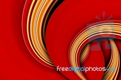 Red Color Curve Scene Stock Photo