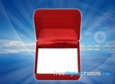 Red Color Jewel Box Stock Image