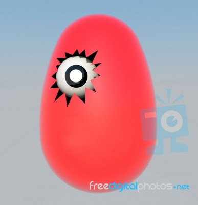 Red Easter Egg Stock Image