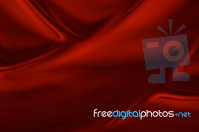 Red fabric background Stock Photo