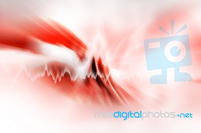 Red Futuristic Background Stock Image