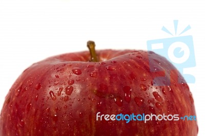 Red Gala Apple Stock Photo