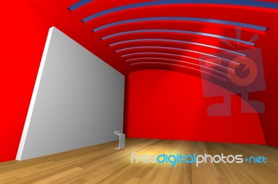 Red Gallery  Stock Image