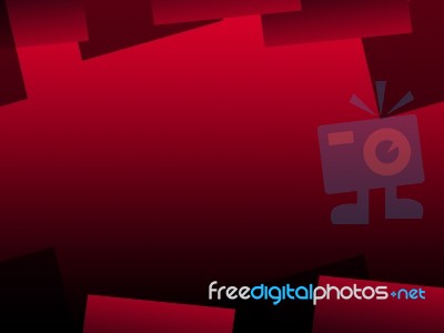 Red Geometric Background Shows Modern Art Or Style Stock Image