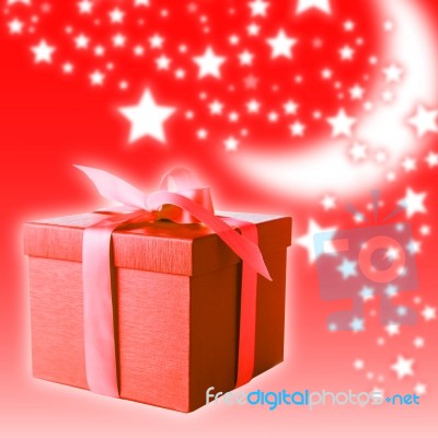 Red Gift Box Stock Photo