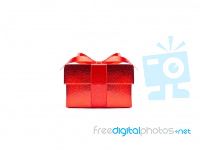 Red Gift Box Stock Photo