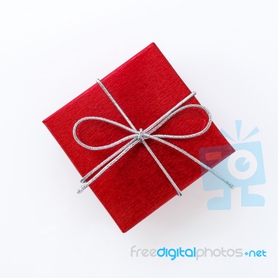 Red Gift Box Stock Photo