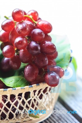 Red Grapes Stock Photo