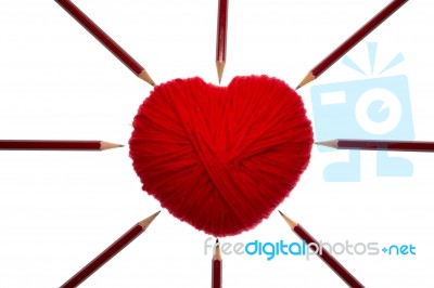 Red Heart Stock Photo