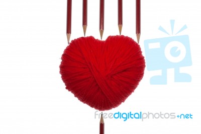 Red Heart Stock Photo