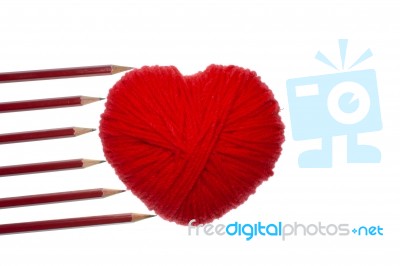 Red Heart Stock Photo