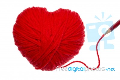 Red Heart Stock Photo