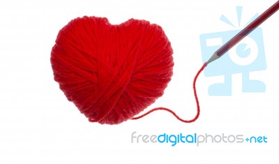 Red Heart Stock Photo