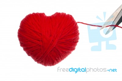 Red Heart Stock Photo