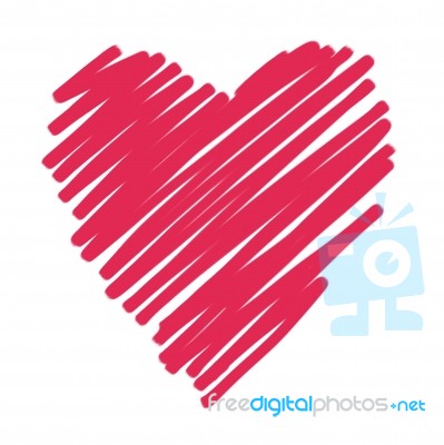 Red Heart Stock Image