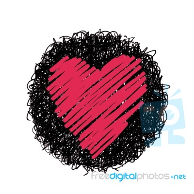 Red Heart Stock Image