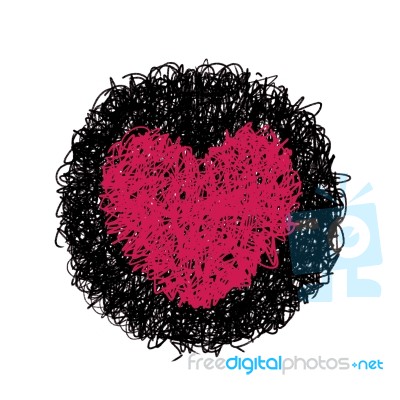 Red Heart Stock Image