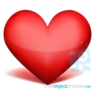 Red Heart Stock Image