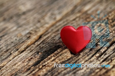 Red Heart Shaped Valentines Day Stock Photo