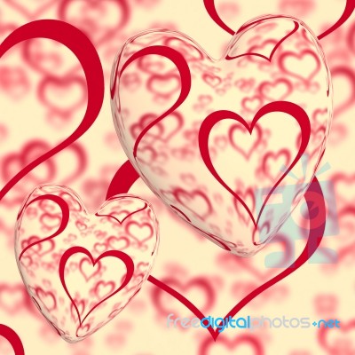 Red Hearts Stock Image