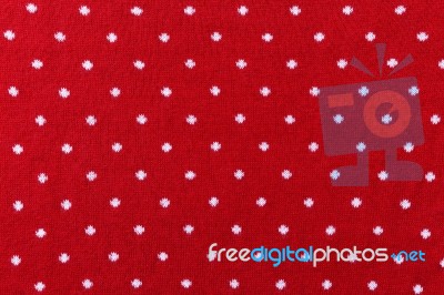 Red Knit Fabric Stock Photo