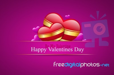 Red Love Heart, Valentines Day Concept Stock Image