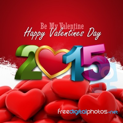 Red Love Heart, Valentines Day Concept Stock Image