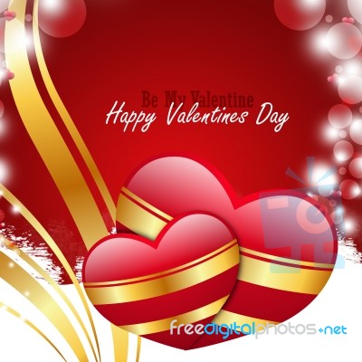 Red Love Heart, Valentines Day Concept Stock Image