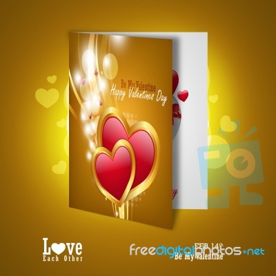 Red Love Heart, Valentines Day Concept Stock Image