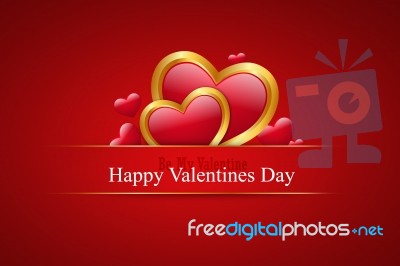 Red Love Heart, Valentines Day Concept Stock Image