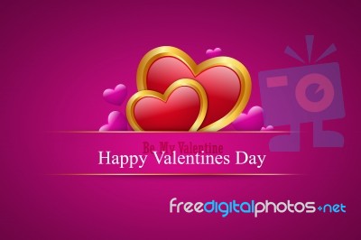 Red Love Heart, Valentines Day Concept Stock Image