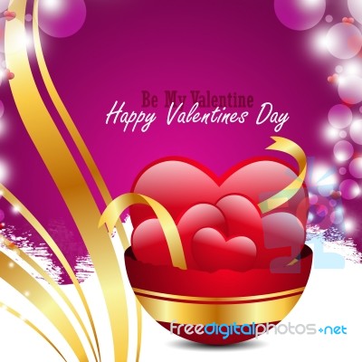 Red Love Heart, Valentines Day Concept Stock Image