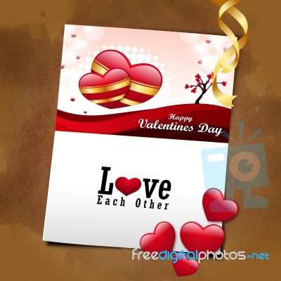 Red Love Heart, Valentines Day Concept Stock Image