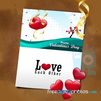 Red Love Heart, Valentines Day Concept Stock Image