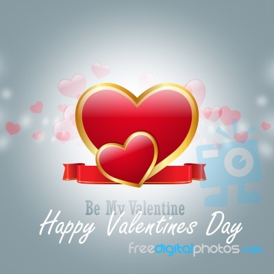 Red Love Heart, Valentines Day Concept Stock Image