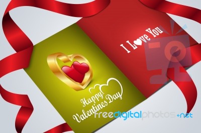 Red Love Heart, Valentines Day Concept Stock Image