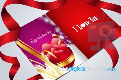 Red Love Heart, Valentines Day Concept Stock Image