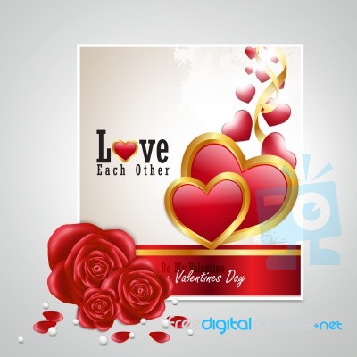 Red Love Heart, Valentines Day Concept Stock Image