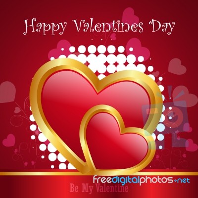 Red Love Heart, Valentines Day Concept Stock Image