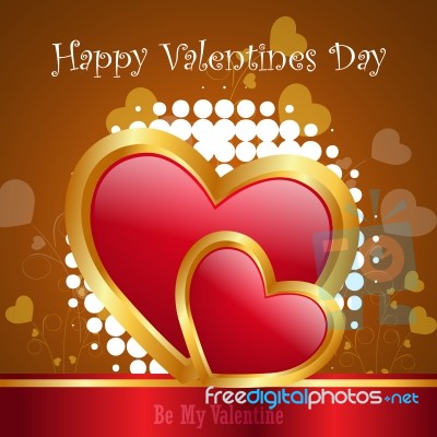 Red Love Heart, Valentines Day Concept Stock Image