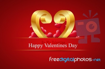 Red Love Heart, Valentines Day Concept Stock Image