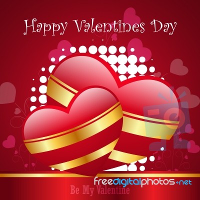 Red Love Heart, Valentines Day Concept Stock Image