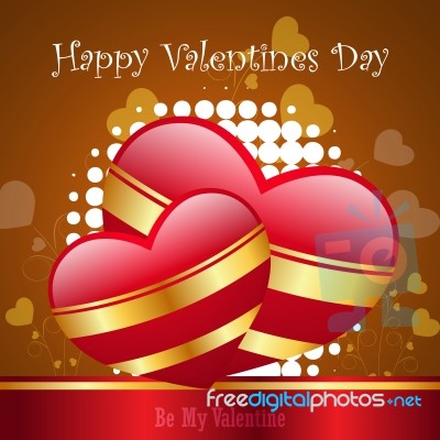 Red Love Heart, Valentines Day Concept Stock Image