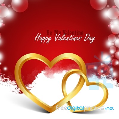 Red Love Heart, Valentines Day Concept Stock Image