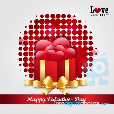 Red Love Heart, Valentines Day Concept Stock Image