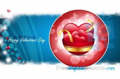 Red Love Heart, Valentines Day Concept Stock Image