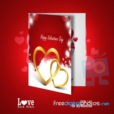 Red Love Heart, Valentines Day Concept Stock Image