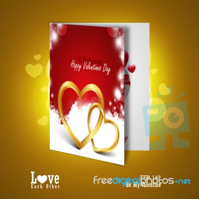 Red Love Heart, Valentines Day Concept Stock Image