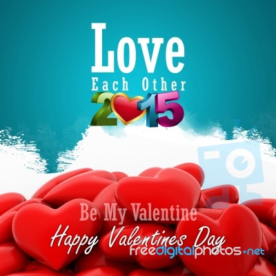 Red Love Heart, Valentines Day Concept Stock Image