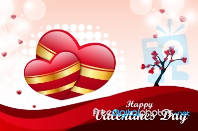 Red Love Heart, Valentines Day Concept Stock Image